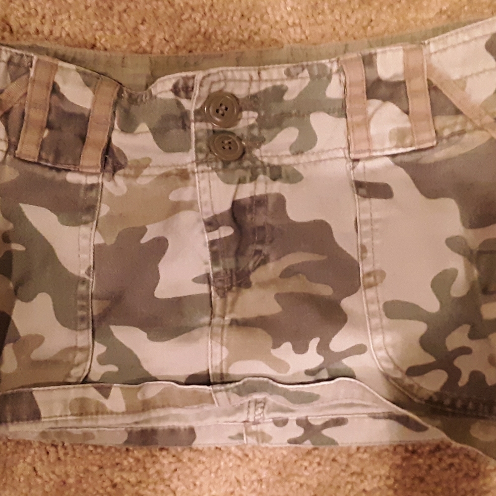 Cute camouflage mini skirt